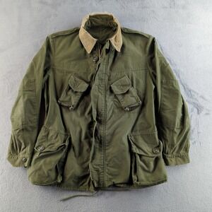 Vintage 60s Military Mk II Field Jacket Mens Large Green Combat GS Coat Peerless